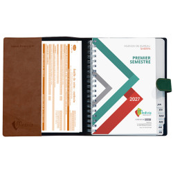 Agenda Sherpa de bureau 2027 ouvert
