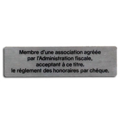 Plaque de signalisation membre d'une association