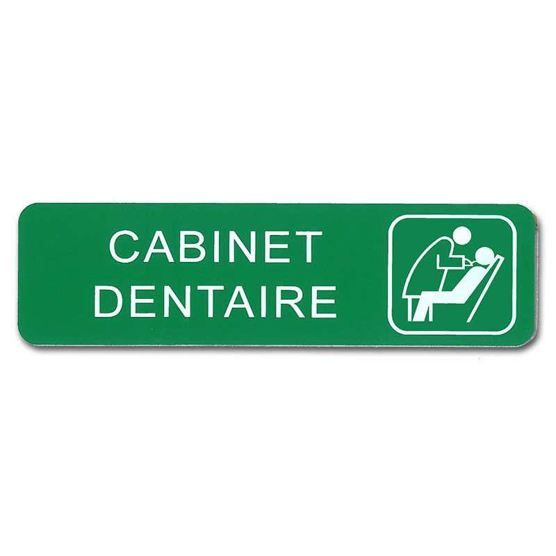 Plaque de signalisation cabinet dentaire