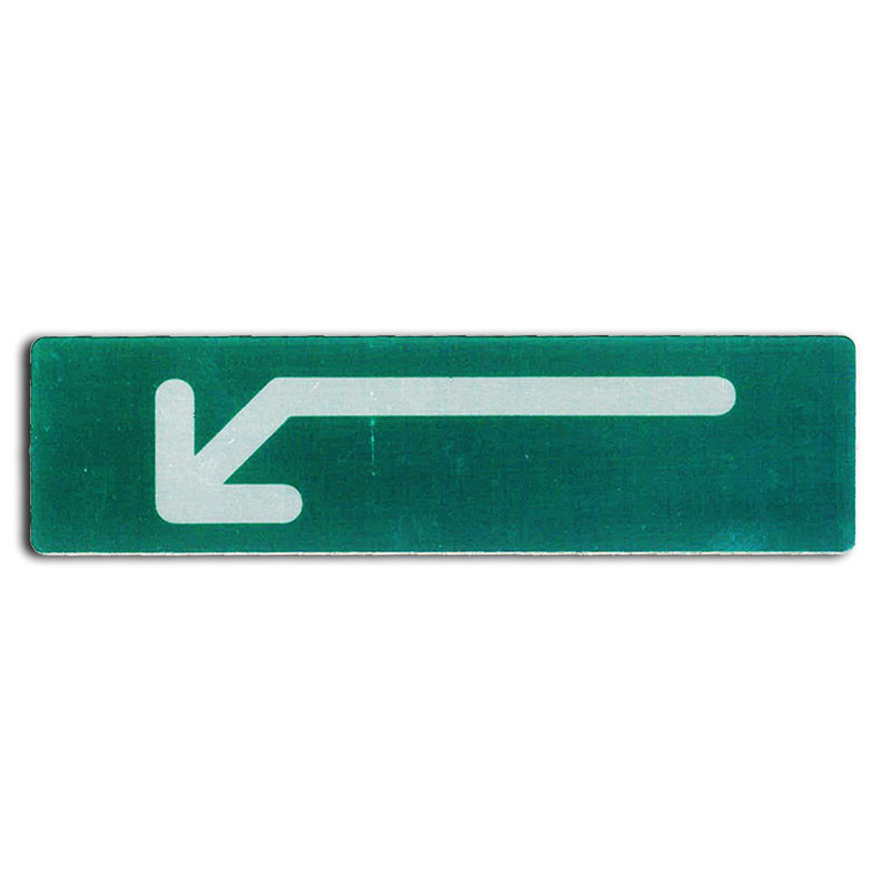 Plaque de signalisation flèche gauche