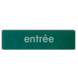 Plaque de signalisation entrée