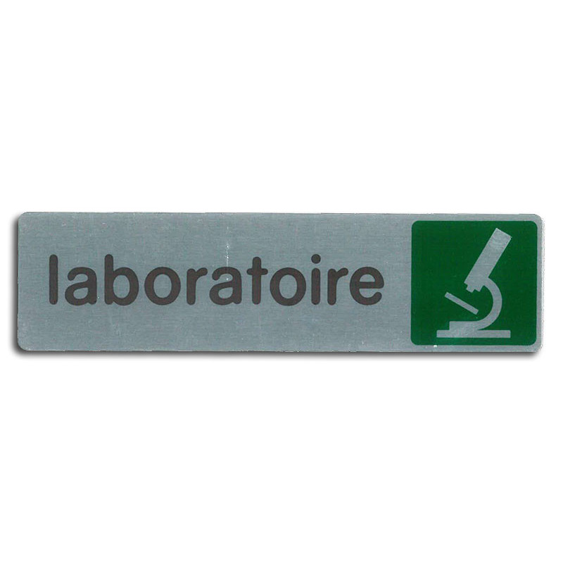Plaque de signalisation laboratoire