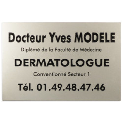 Plaque extérieure gravée en Anodisal