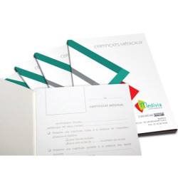 Certificats médicaux non personnalisés 14,8x21 cm