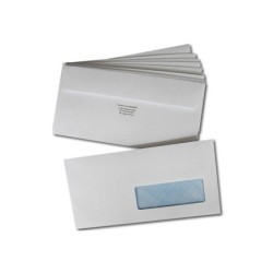 Enveloppes avec fenêtre DL - 11x22 cm
