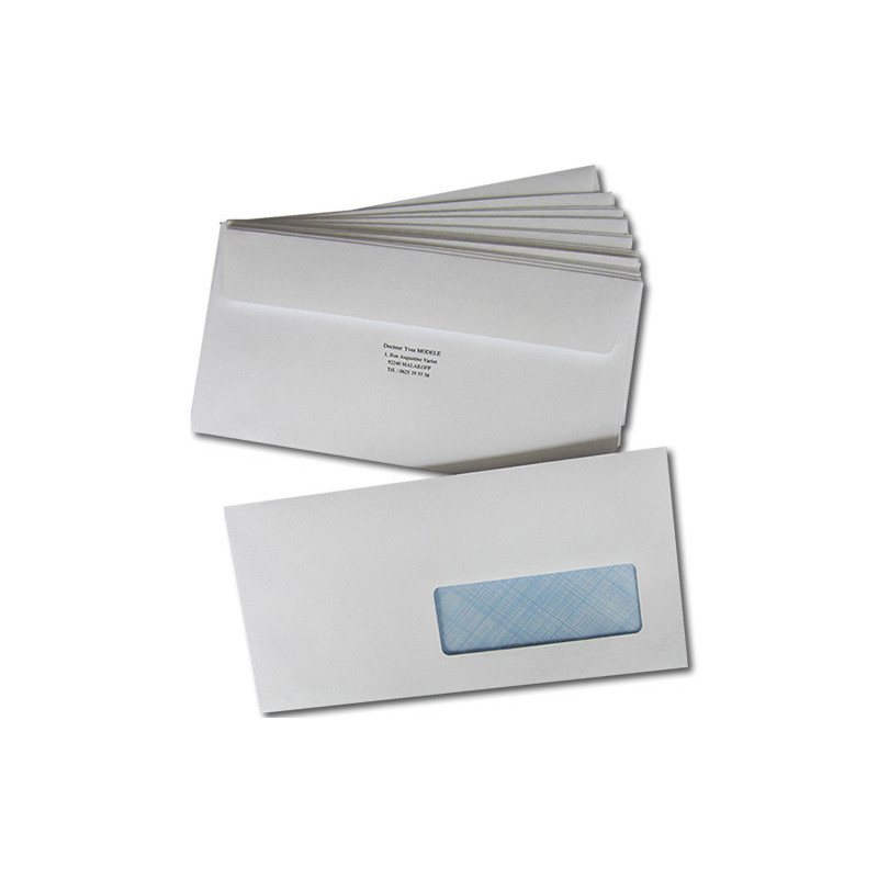 Enveloppes avec fenêtre DL - 11x22 cm