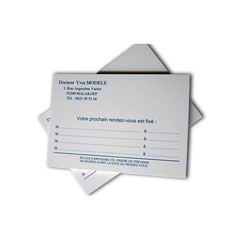 Cartes de 4 rendez-vous