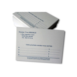 Cartes de 4 rendez-vous par 1000