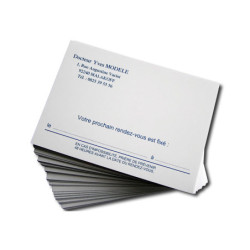Cartes de 1 rendez-vous par 1000