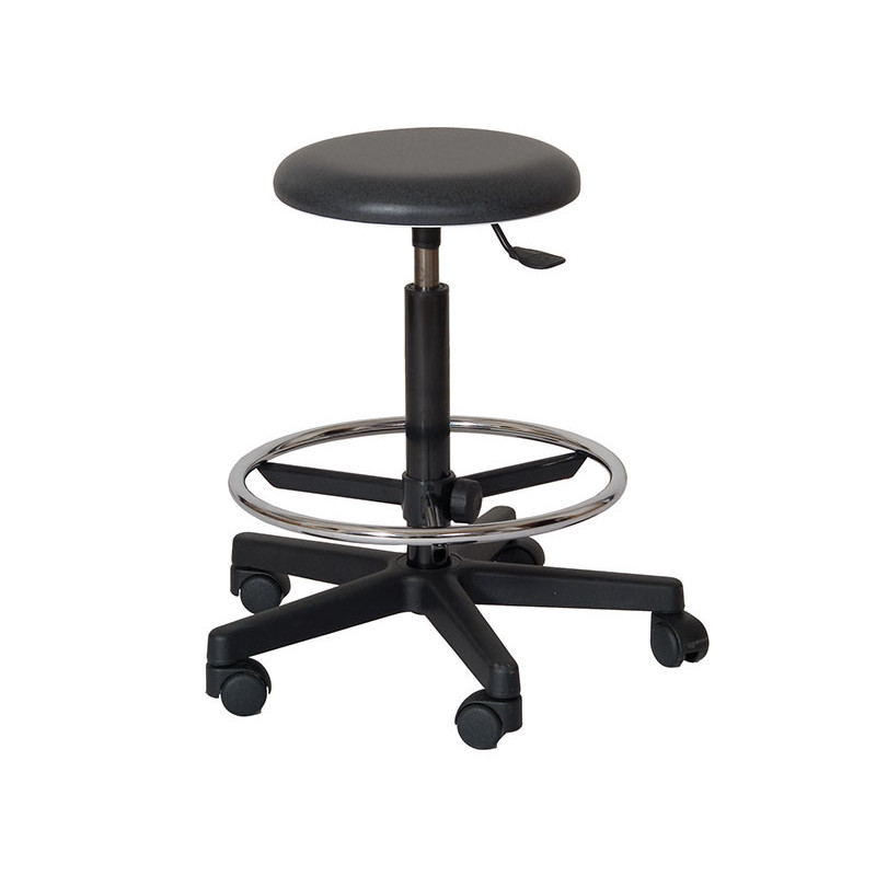 Tabouret réglable en hauteur avec repose pieds