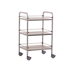 Guéridon Inox 3 plateaux