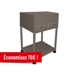 Lot Fichier OEDIP Classique L 50Hx20xP40 + Piètement Fichier OEDIP H50 cm - Blanc