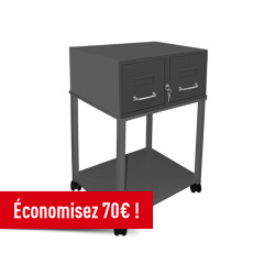 Lot Fichier OEDIP Classique L 50Hx20xP40 + Piètement Fichier OEDIP H50 cm - Blanc