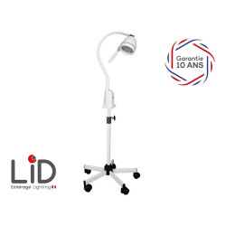 Lampe LID LED Hepta 7W L114 cm + pied roulant