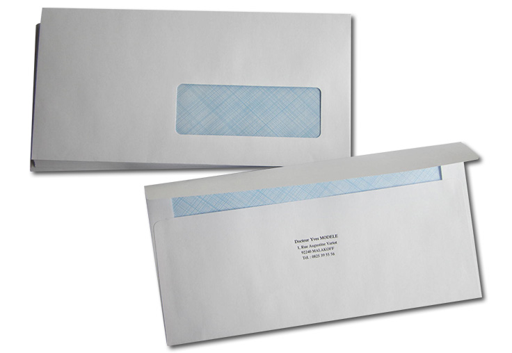 enveloppe avec fenêtre dl