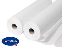 Draps d'examen lisses blanc - ValaRoll - 150 formats de 50 x 38 cm - carton de 12 rouleaux