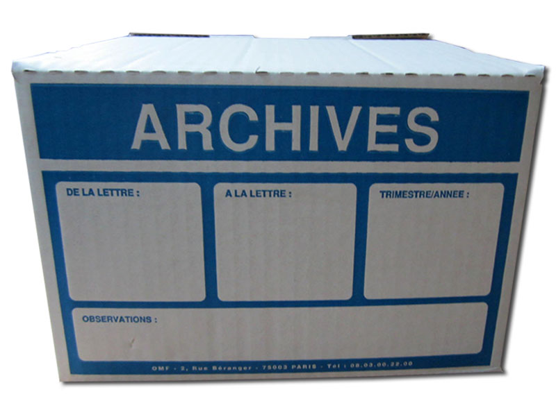 Boite à archive en Plastique Alvéolaire Dos 10 | KeepBox-Classic