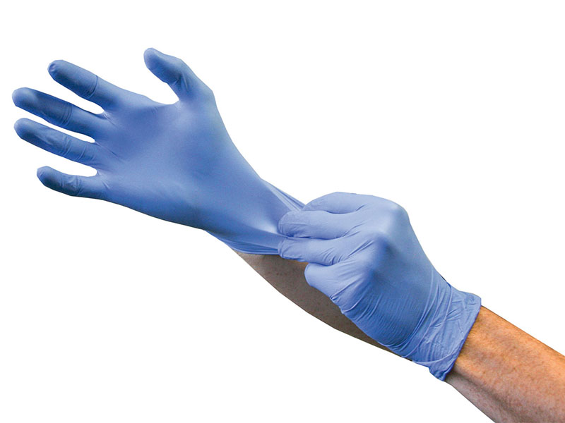 Gants d'examen nitrile taille M